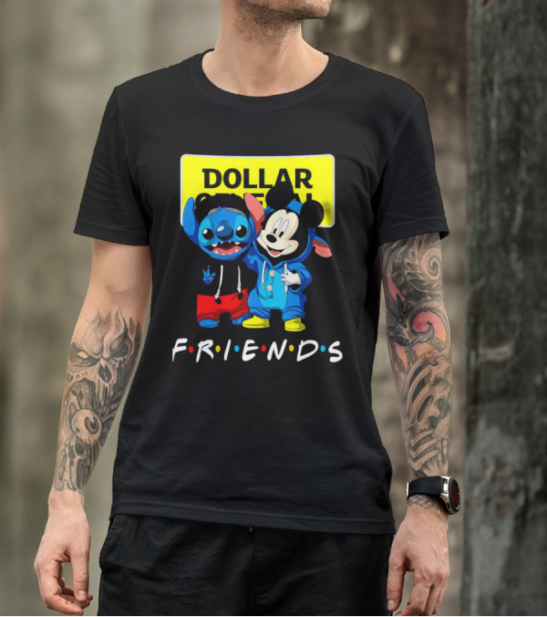 Stitch Mickey Friends Dollar General T-Shirt