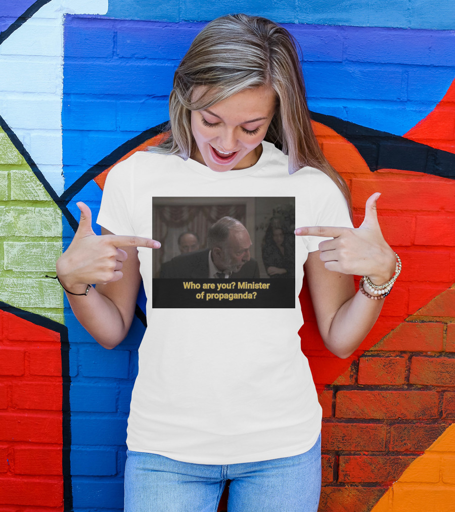 The Soprano Who Are You? Minister Of Propaganda? Onceover Scene T-Shirt