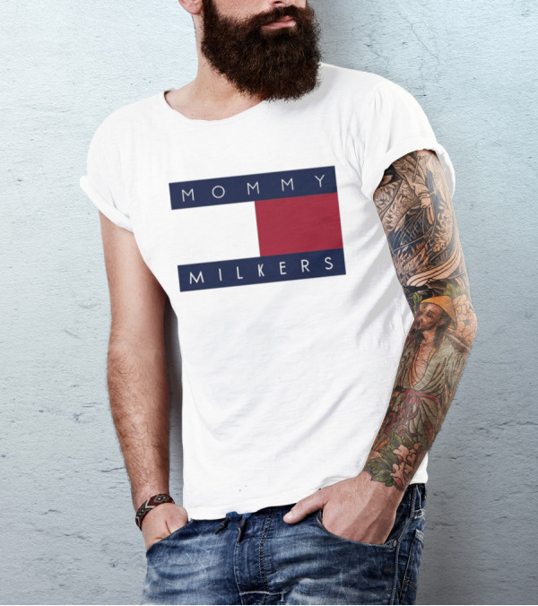 Trending Mommy Milkers Logo Parody Concept T-Shirt