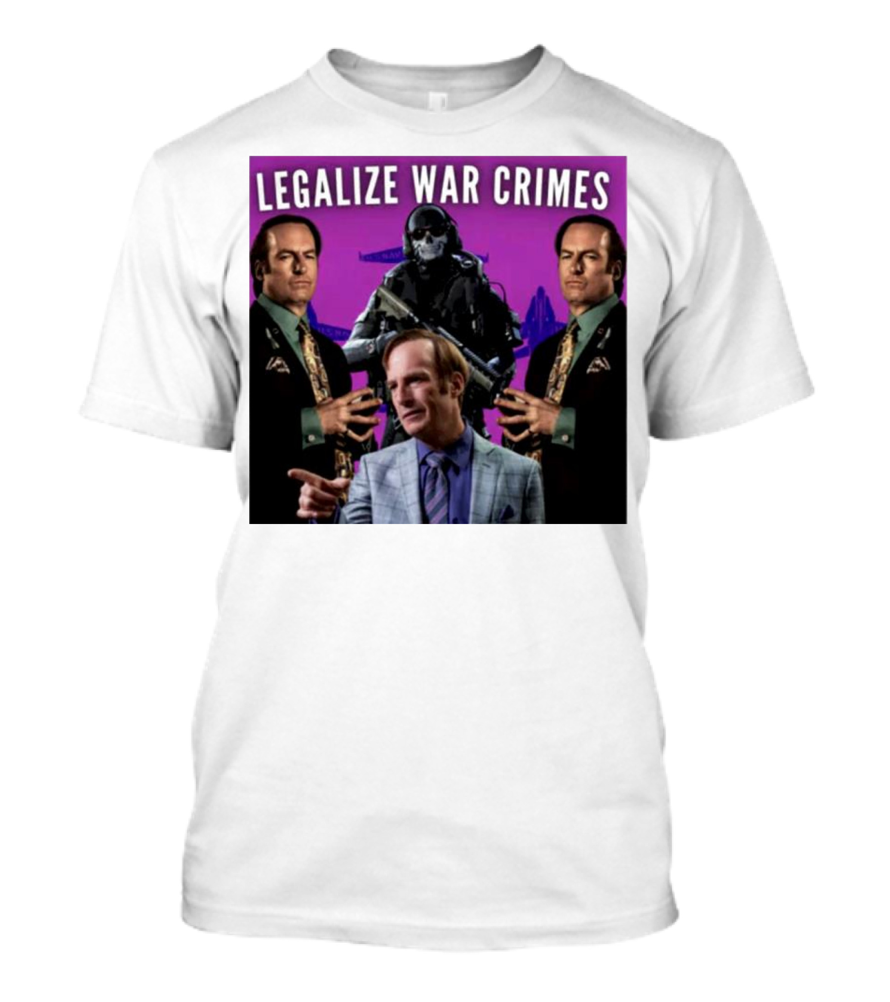 Legalize War Crimes Breaking Bad Lawyer Soldier Mashup T-Shirt