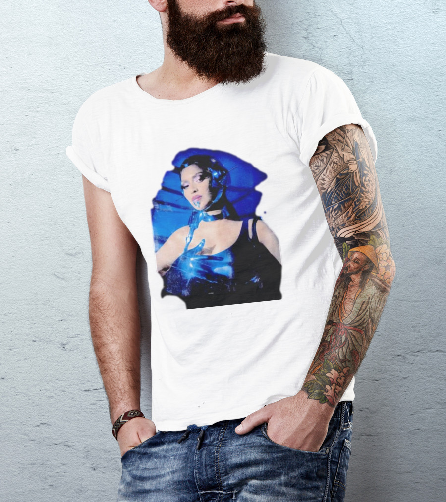 Robo Beyonce Futuristic Cyborg Aesthetic T-Shirt