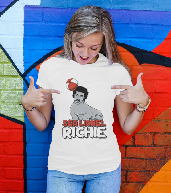 Sea Lionel Richie Beach Ball Animal Character T-Shirt