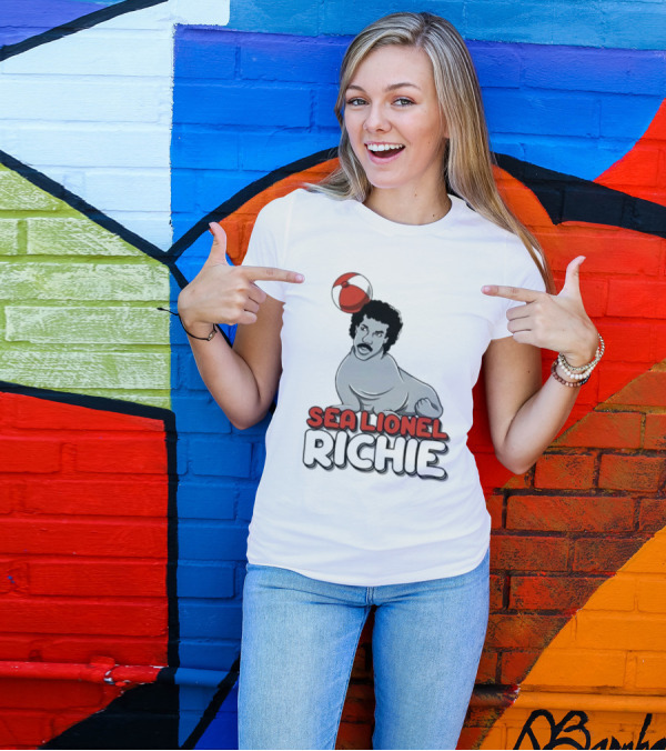 Sea Lionel Richie Beach Ball Animal Character T-Shirt