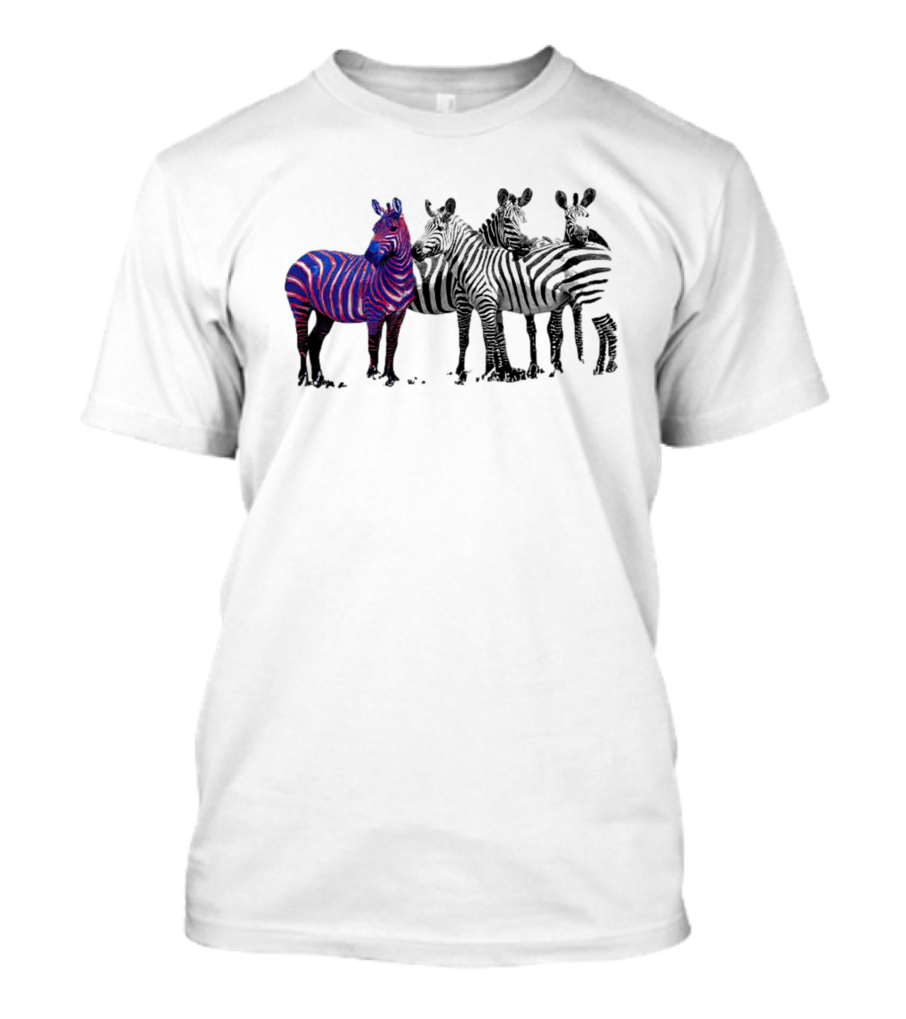 Buffalo Bills Zebra Unique Blue And Red Striped Wildlife T-Shirt