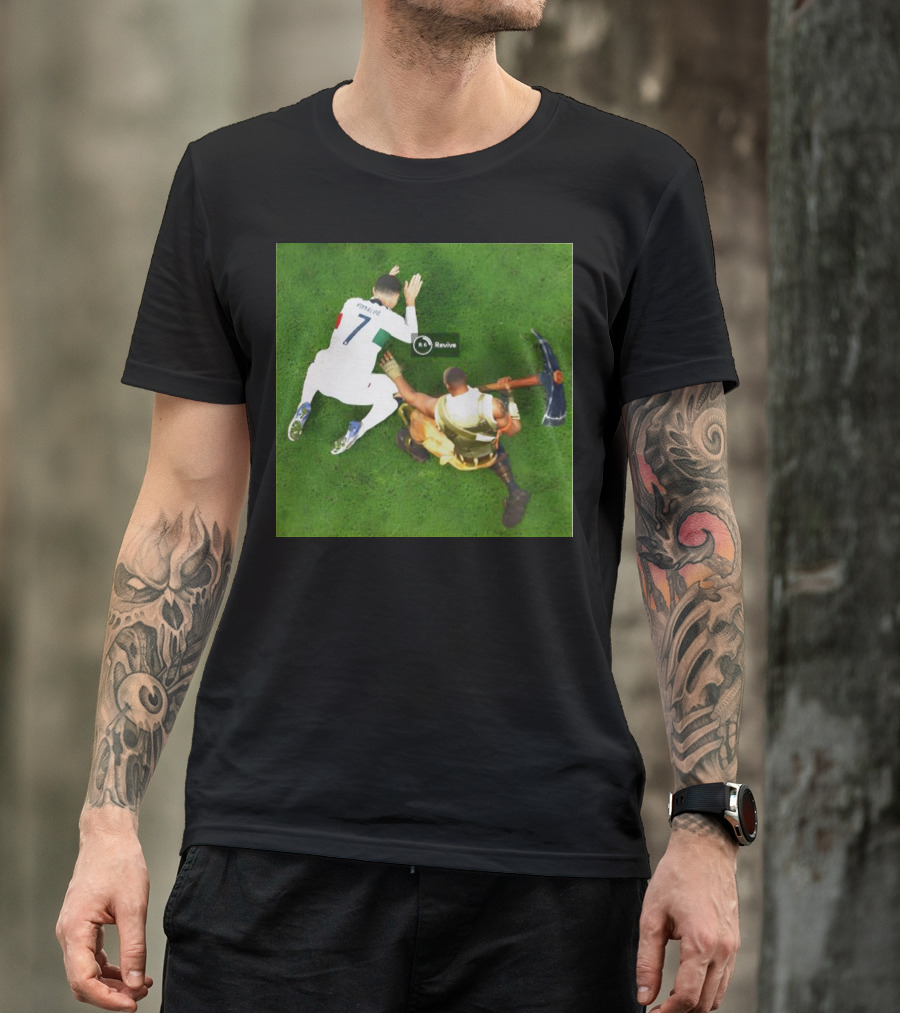 Cristiano Ronaldo Fortnite Revive Gaming Crossover T-Shirt