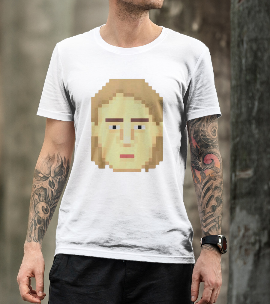 Dadi Freyr Pixel Art 8 Bit Style Face T-Shirt