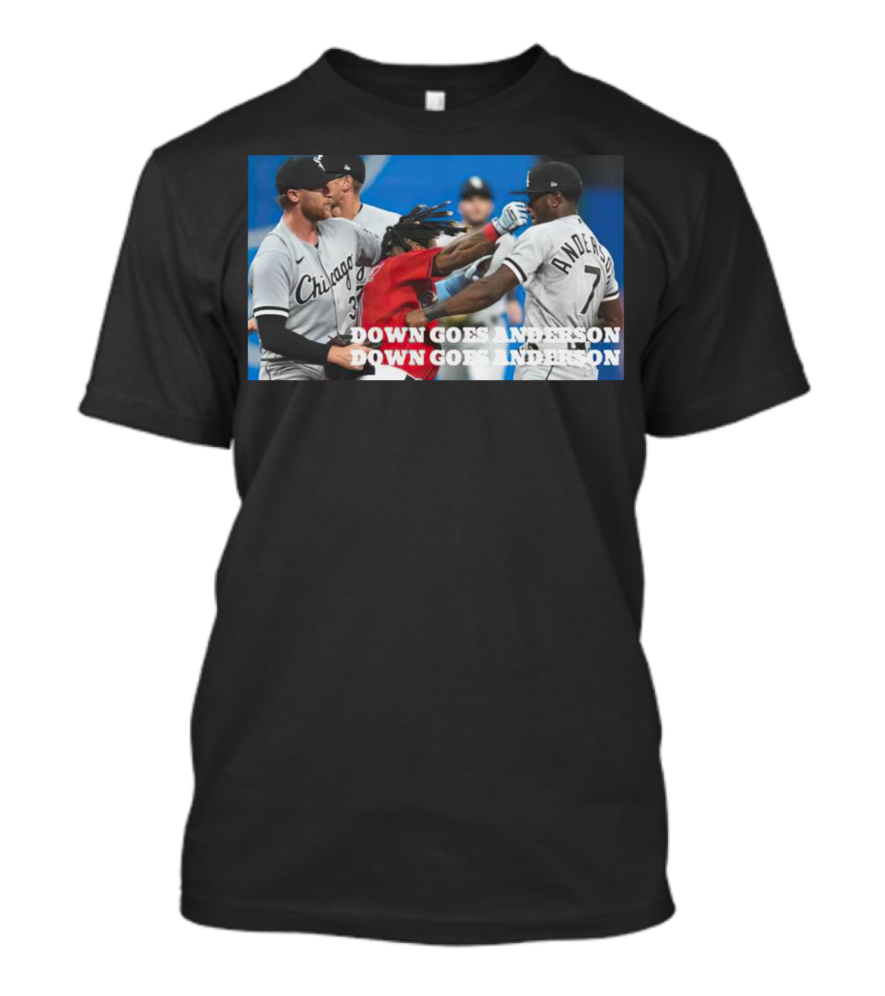 Ramírez Down Goes Anderson Chicago Baseball Confrontation T-Shirt