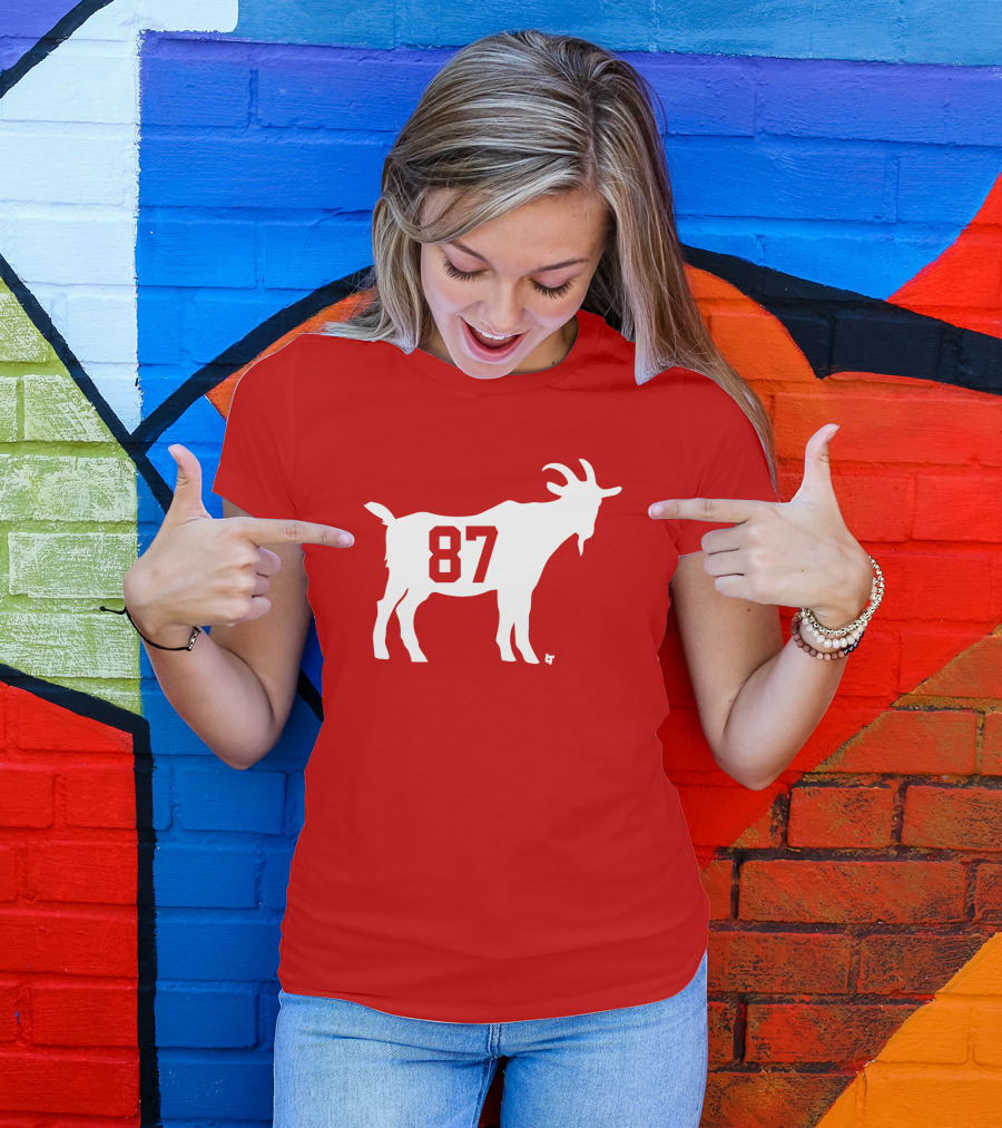 Travis Kelce GOAT 87 Football Legend T-Shirt