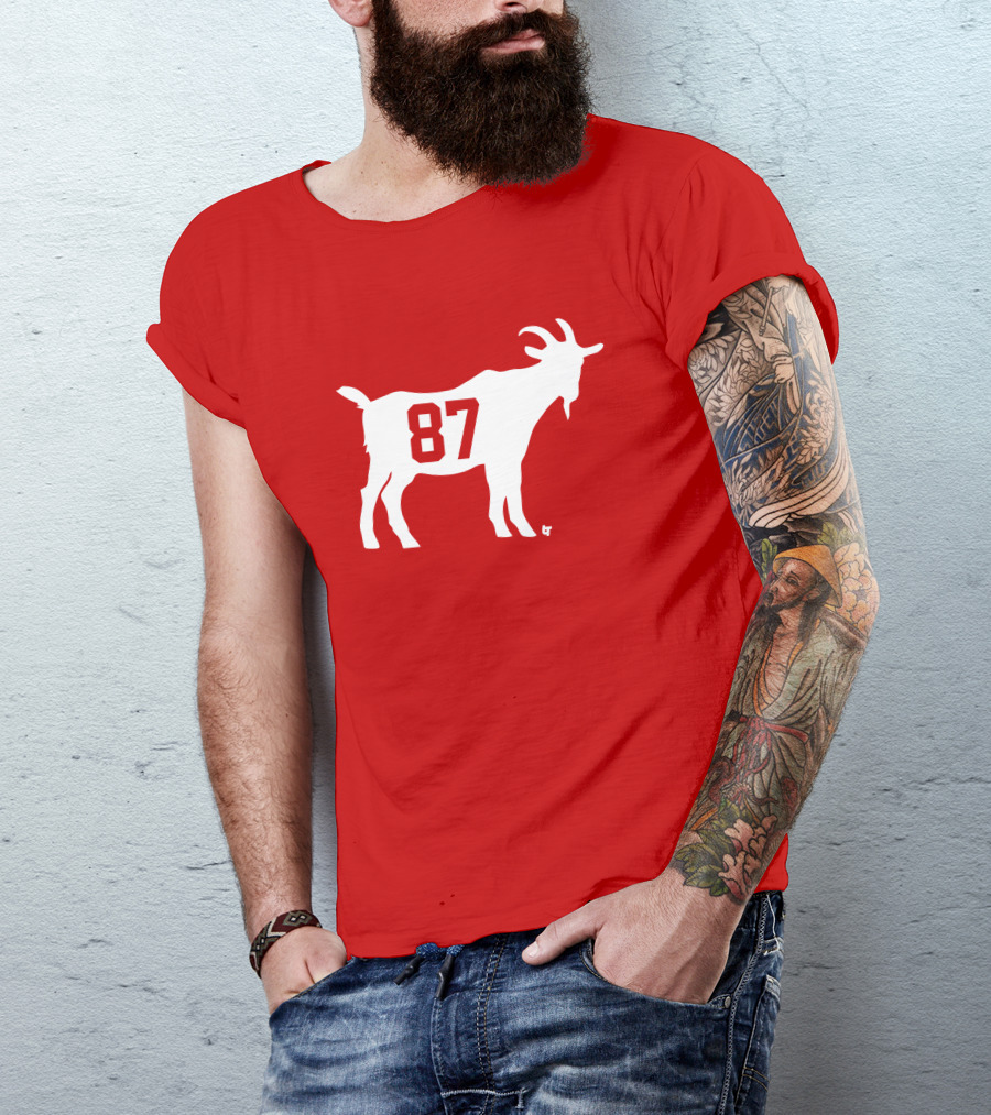 Travis Kelce GOAT 87 Football Legend T-Shirt