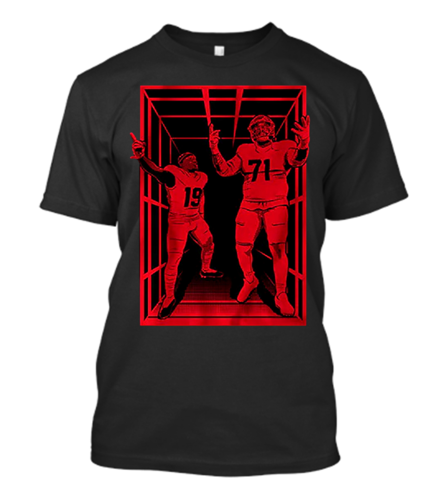 Deebo Samuel Trent Williams Bay Area Bumpin Red Grid T-Shirt