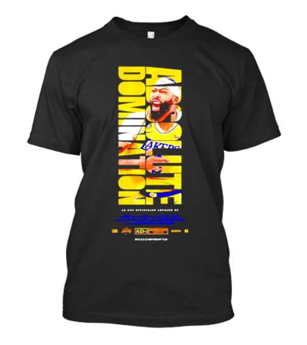 Anthony Davis Los Angeles Lakers Absolute Domination Legend AD-3 NBA Champion Finals MVP T-Shirt