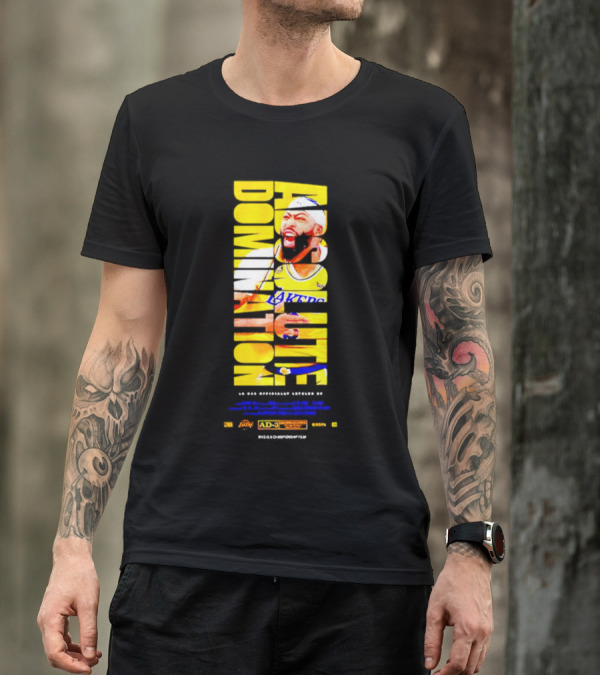 Anthony Davis Los Angeles Lakers Absolute Domination Legend AD-3 NBA Champion Finals MVP T-Shirt