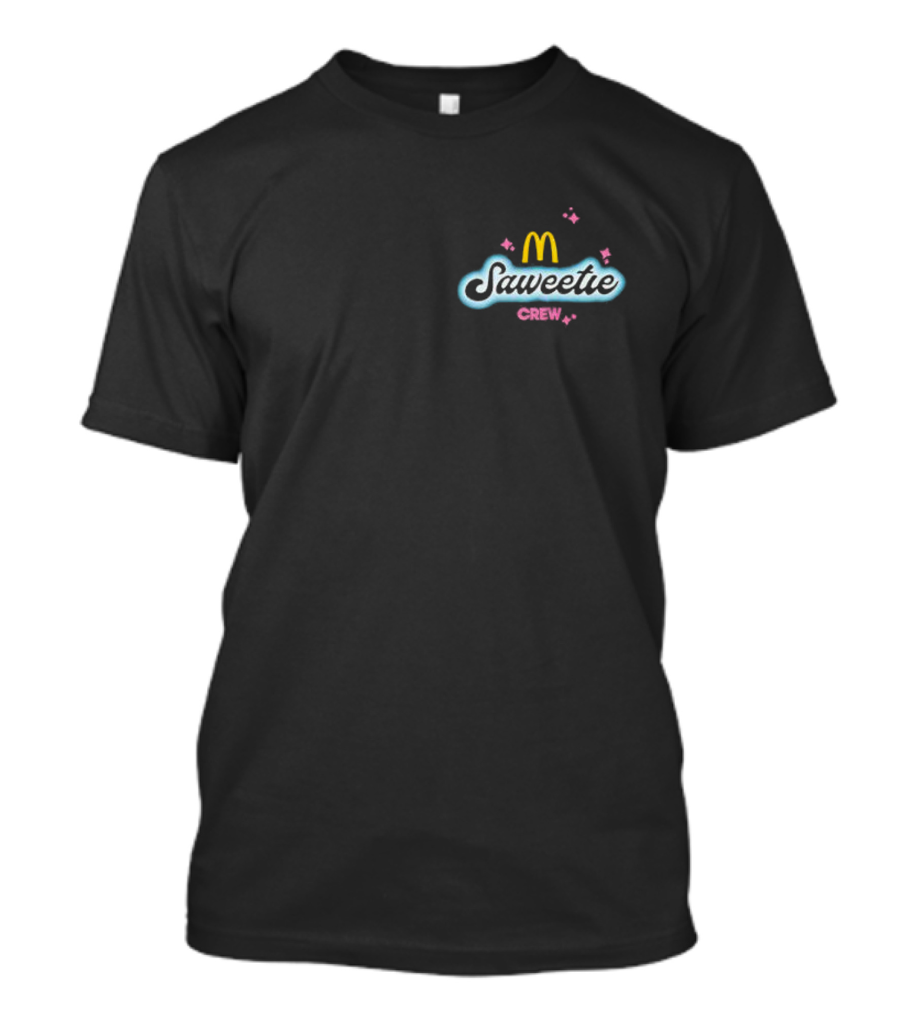 Saweetie Crew McDonald’s Logo Design With Sparkles T-Shirt