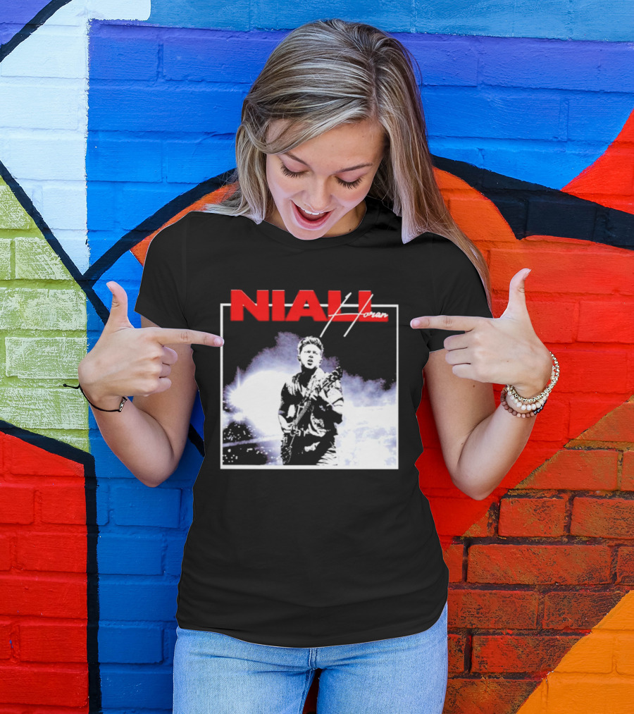 Niall Horan Live Performance Black And White Concert Scene T-Shirt