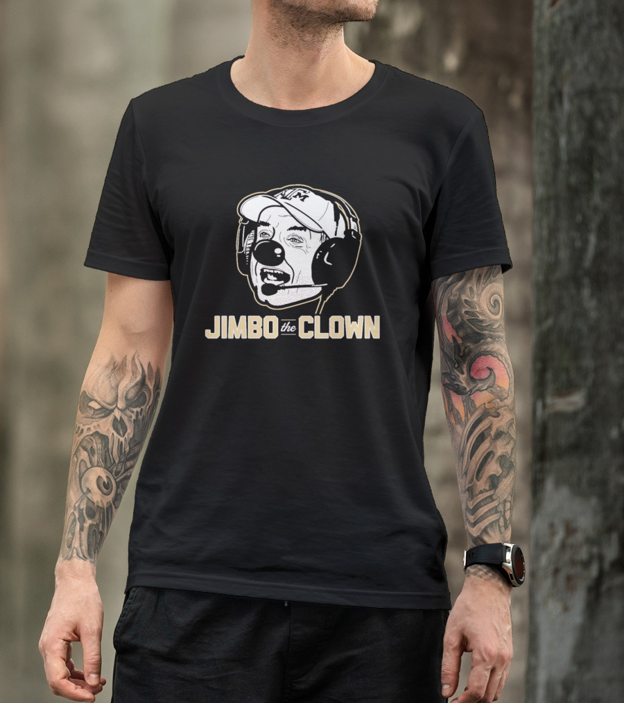 Jimbo Fisher Jimbo The Clown Headset Sports Caricature T-Shirt