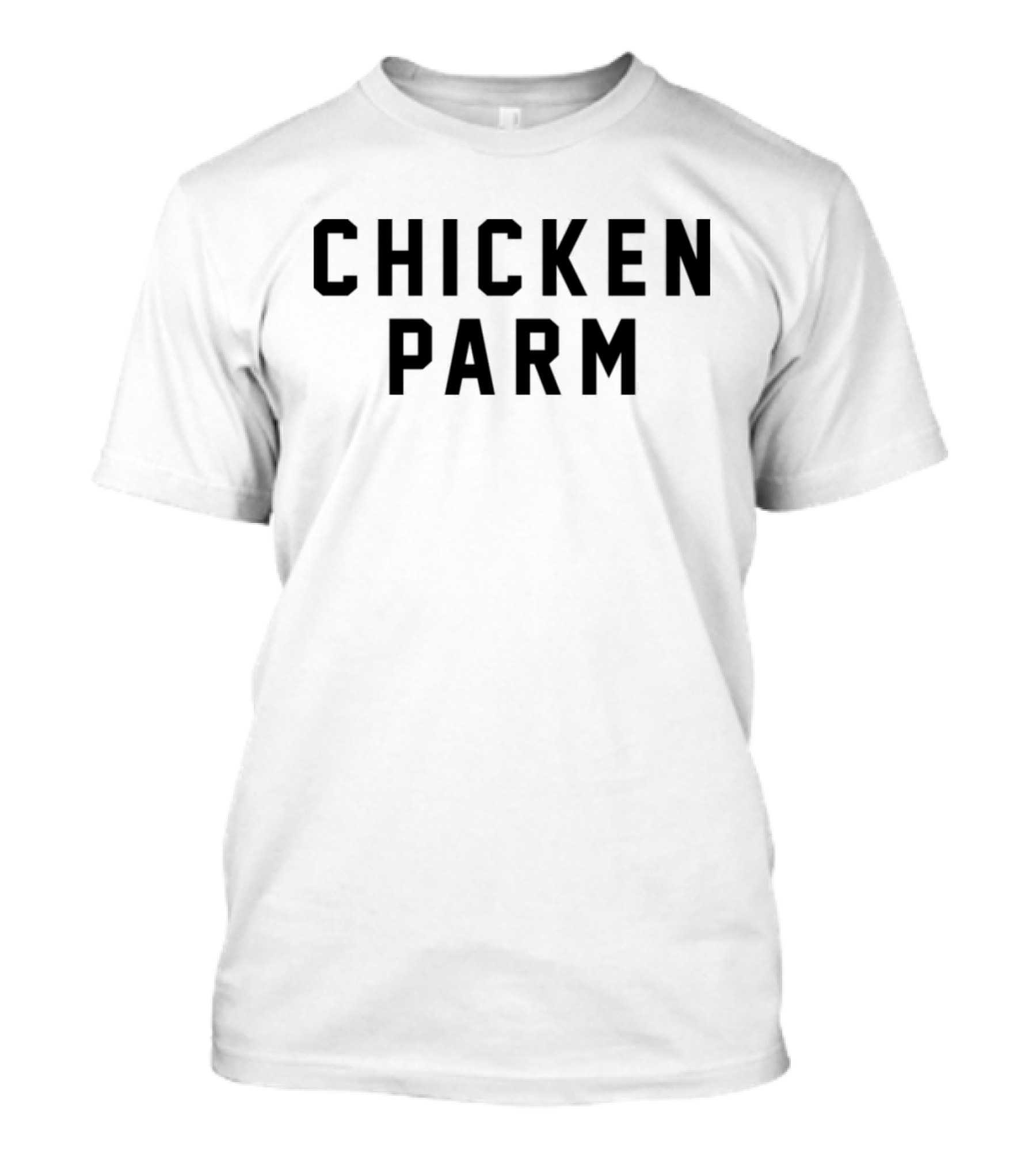 Chicken Parm Black Block Letters T-Shirt