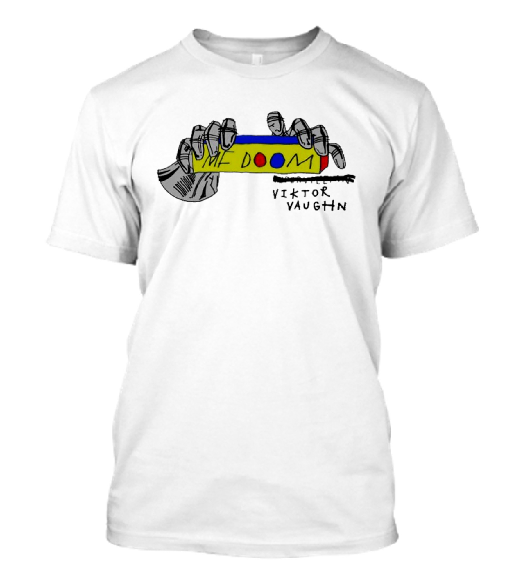 MF Doom Viktor Vaughn Colorful Hand-Drawn T-Shirt