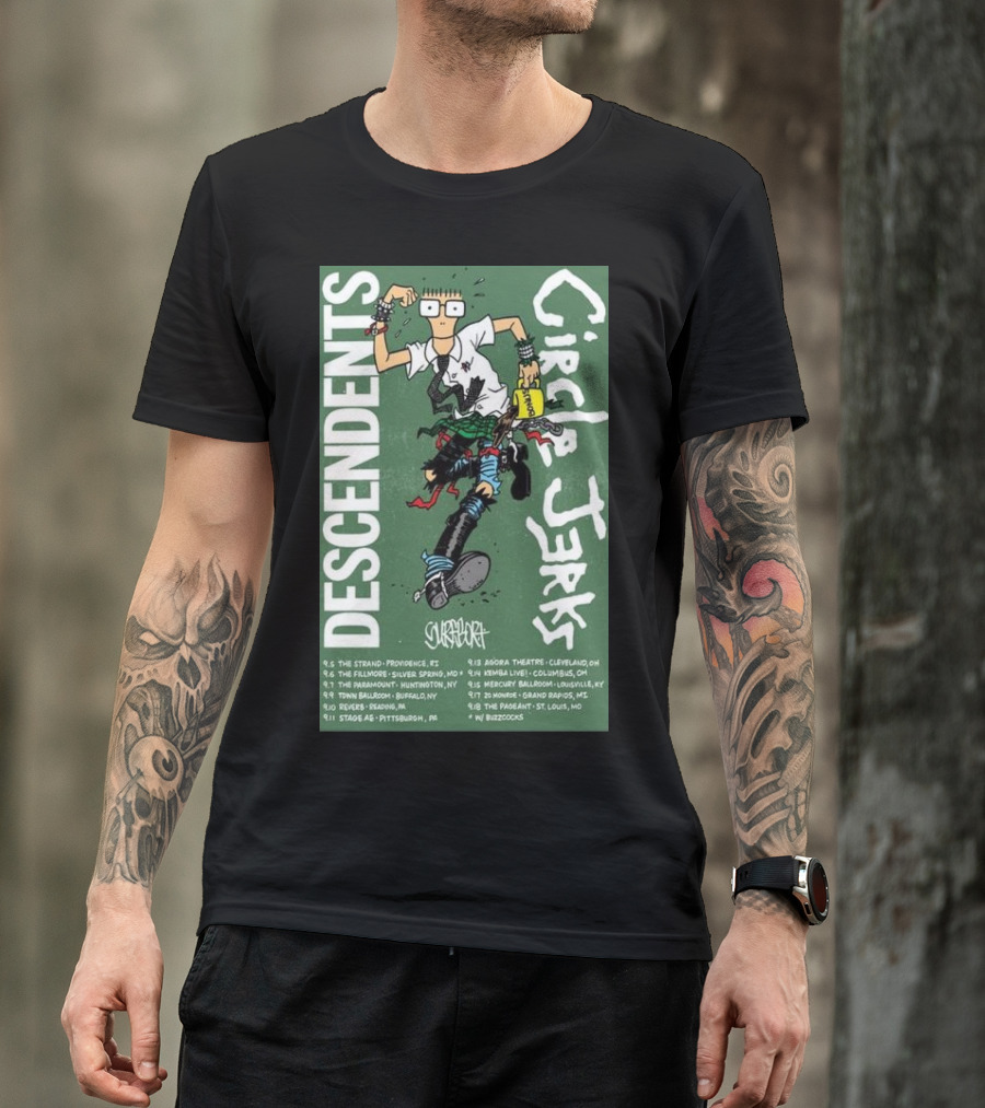 Descendents Circle Jerks Surfbort 2024 Tour Dates T-Shirt