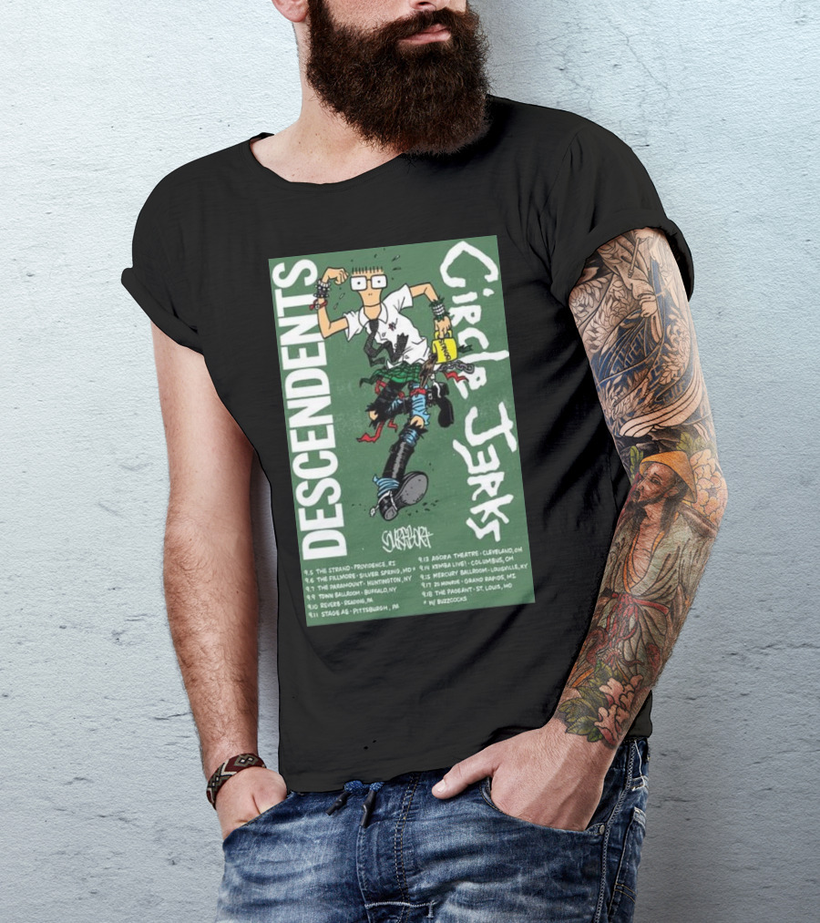Descendents Circle Jerks Surfbort 2024 Tour Dates T-Shirt