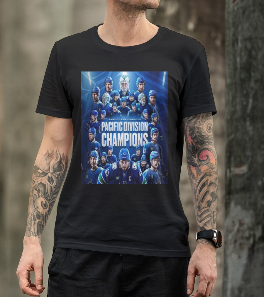 Vancouver Canucks Pacific Division Champions 2024 NHL Highlight Montage T-Shirt
