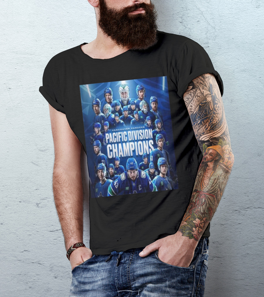 Vancouver Canucks Pacific Division Champions 2024 NHL Highlight Montage T-Shirt