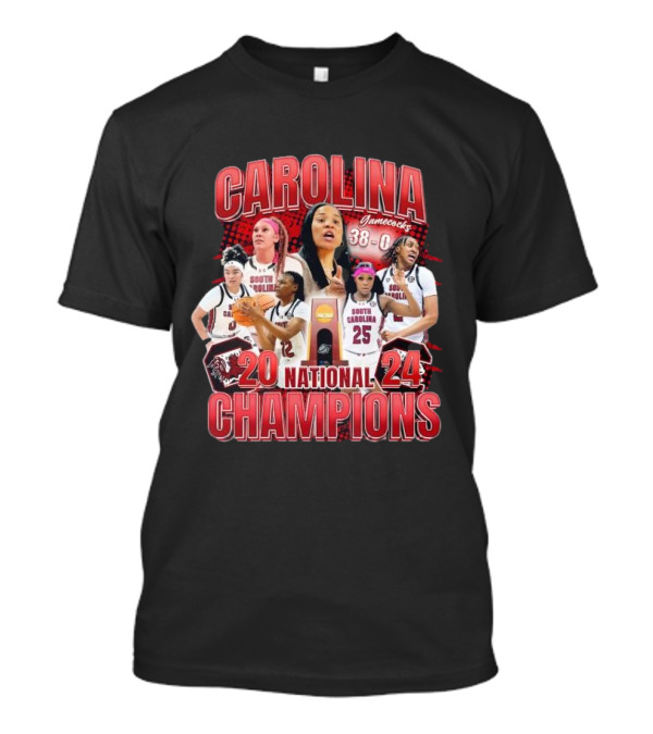Carolina Gamecocks National Champions 2024 38-0 T-Shirt