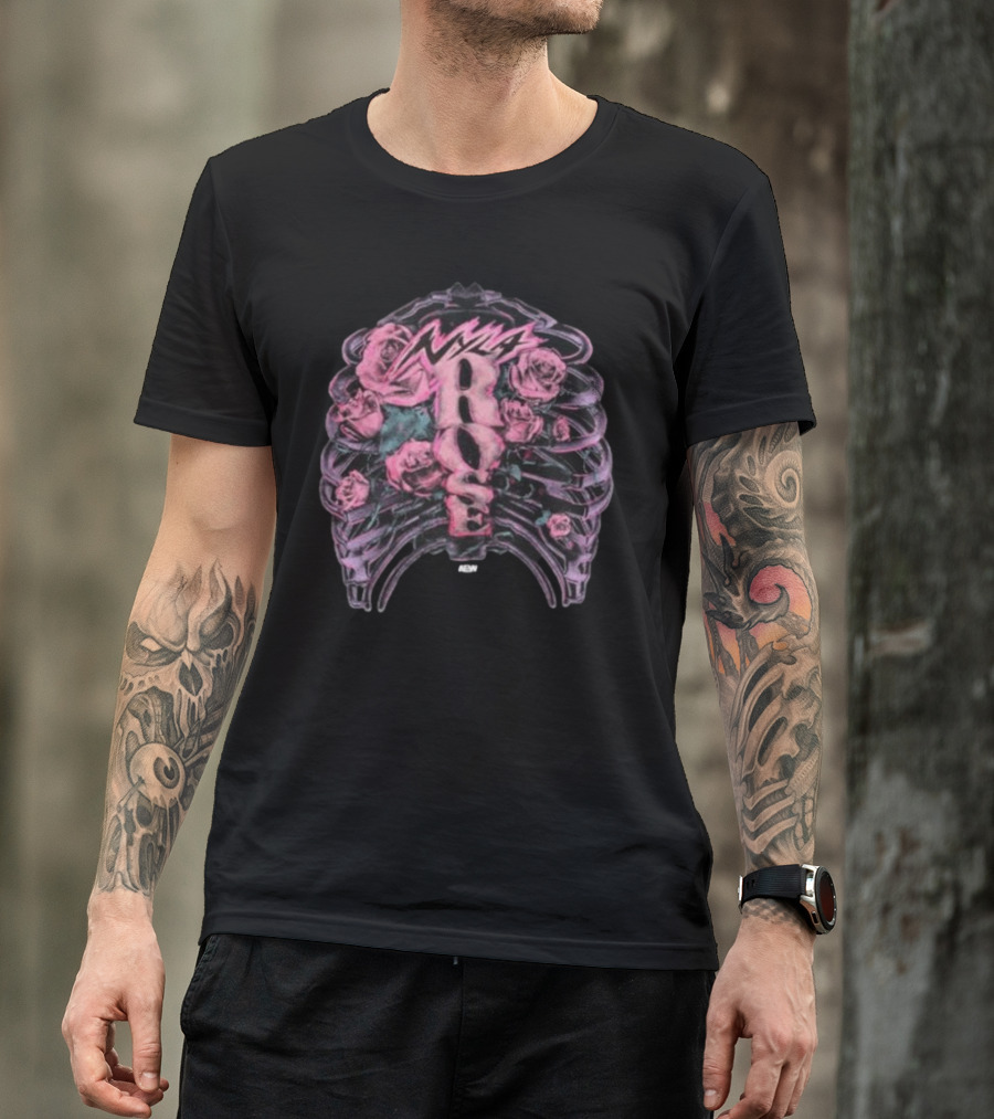 Nyla Rose Ribcage Roses Vibes T-Shirt