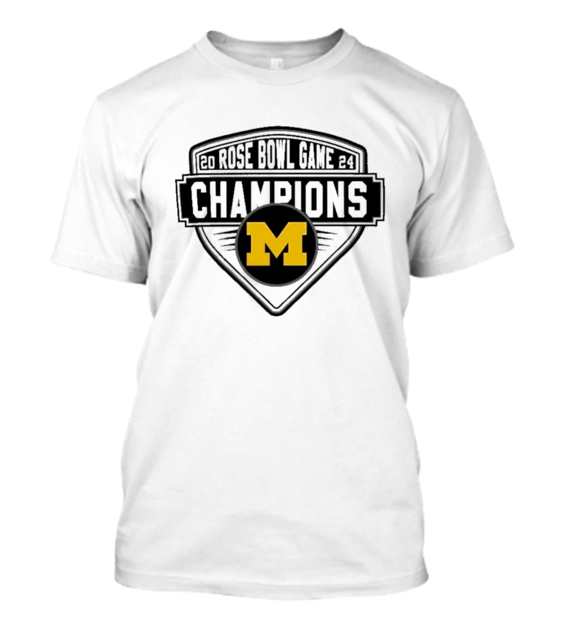 Michigan Wolverines 2024 Rose Bowl Game Champions T-Shirt