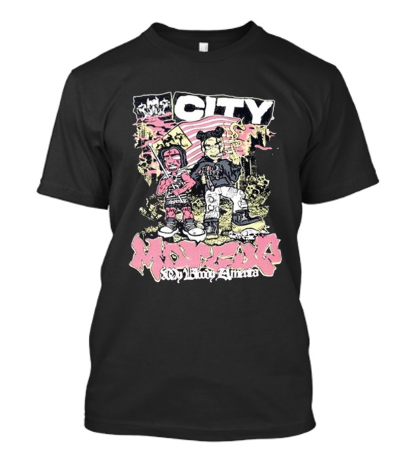 City Morgue My Bloody America Iconic Urban Graphics T-Shirt