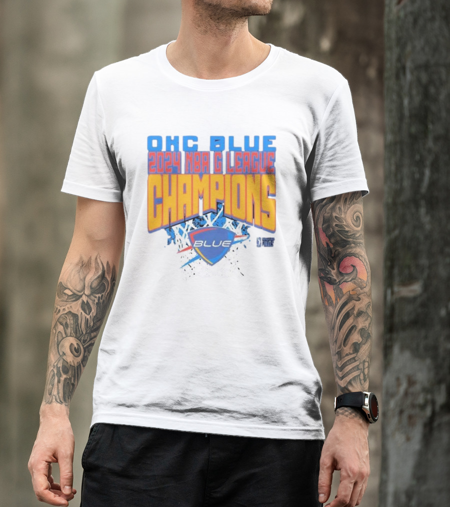 CHAMPIONS OKC Blue 2024 NBA G League Gatorade Finals T-Shirt