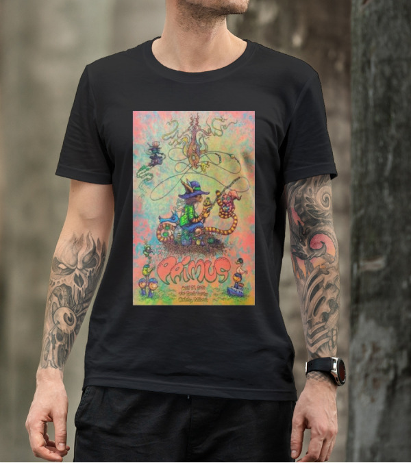 Primus April 21 2024 The Greek Theatre Berkeley California Fantasy Creature T-Shirt