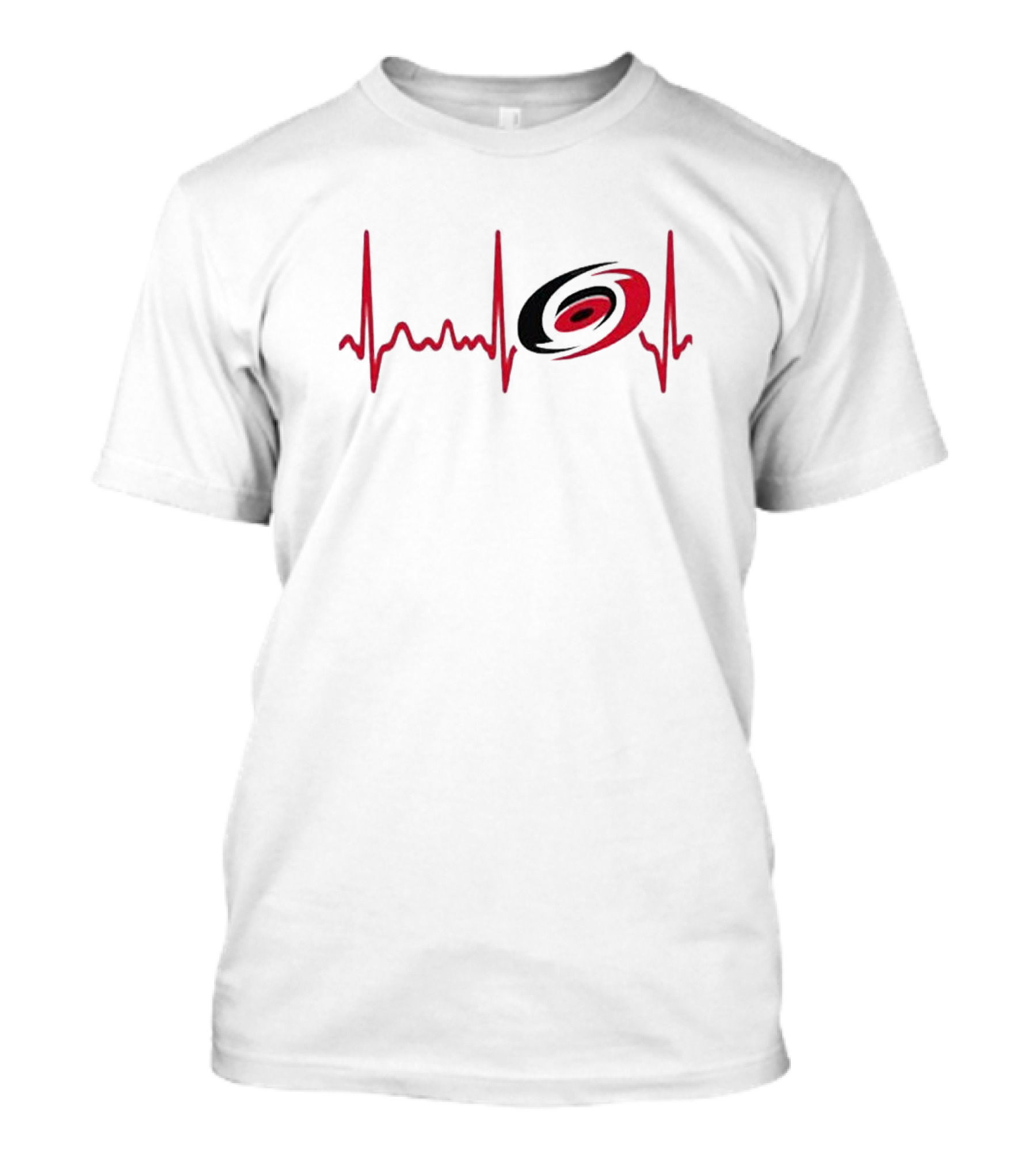 Carolina Hurricanes Heartbeat Hockey 2024 NHL Fan Gear T-Shirt