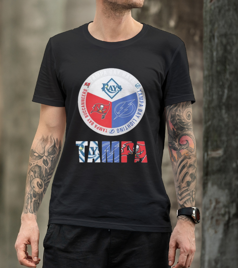 Tampa Bay Rays X Tampa Bay Lightning X Tampa Bay Buccaneers T-Shirt