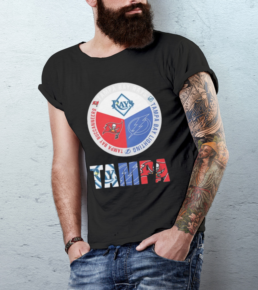Tampa Bay Rays X Tampa Bay Lightning X Tampa Bay Buccaneers T-Shirt