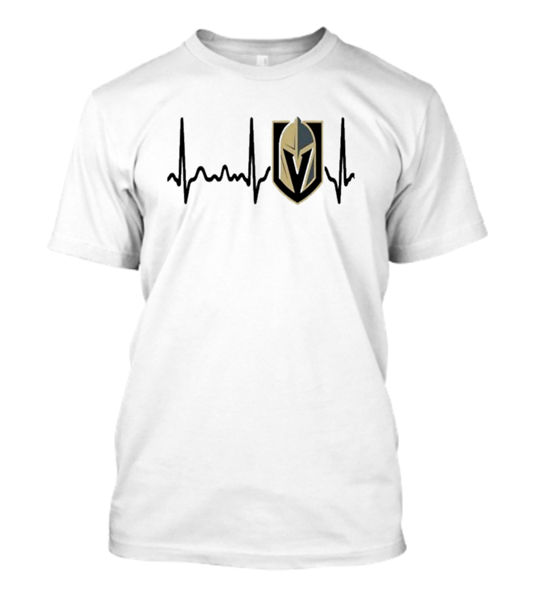 Vegas Golden Knights Heartbeat Hockey 2024 Logo Edition T-Shirt