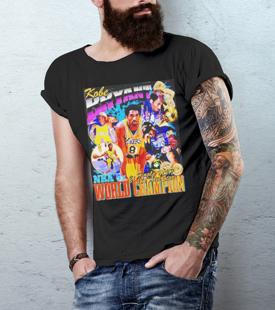 Kobe Bryant NBA 5x Finals MVP 18x All Star World Champion Lakers Legacy T-Shirt