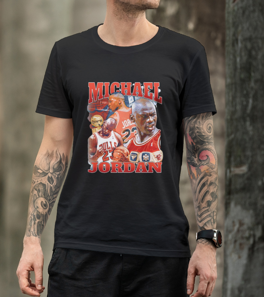 Michael Jordan Bulls 23 Vintage NBA Champion T-Shirt