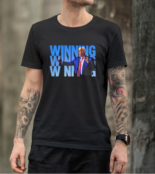 Winning Winning Winning Trump Victory Celebration Fists Raised T-Shirt