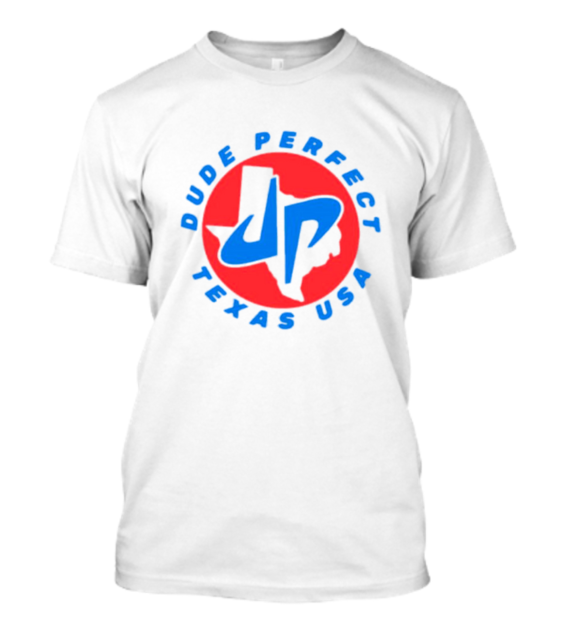 Dude Perfect JP Logo Texas USA Red Black Blue T-Shirt