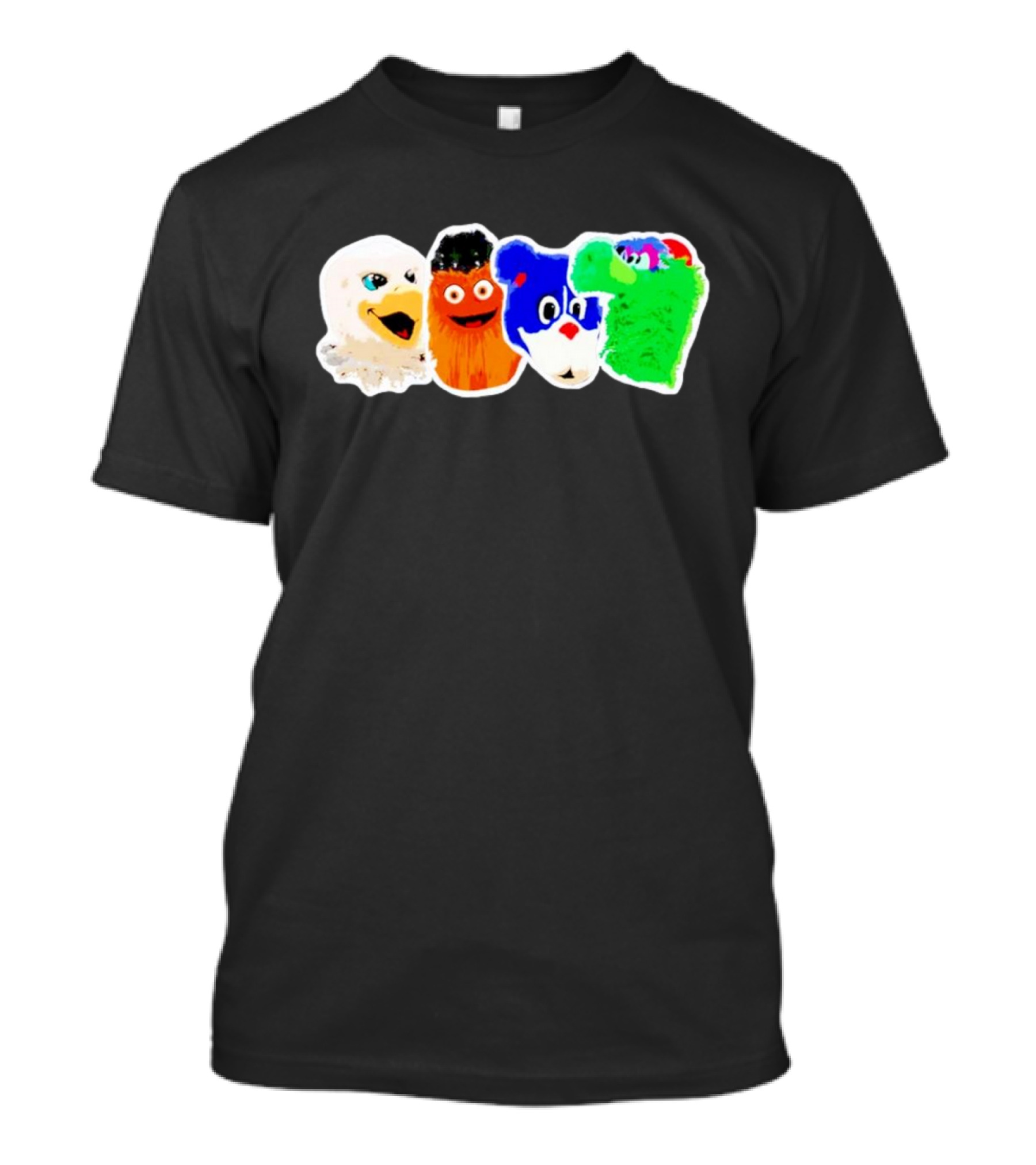 Philadelphia Sports Team Mascots Characters T-Shirt