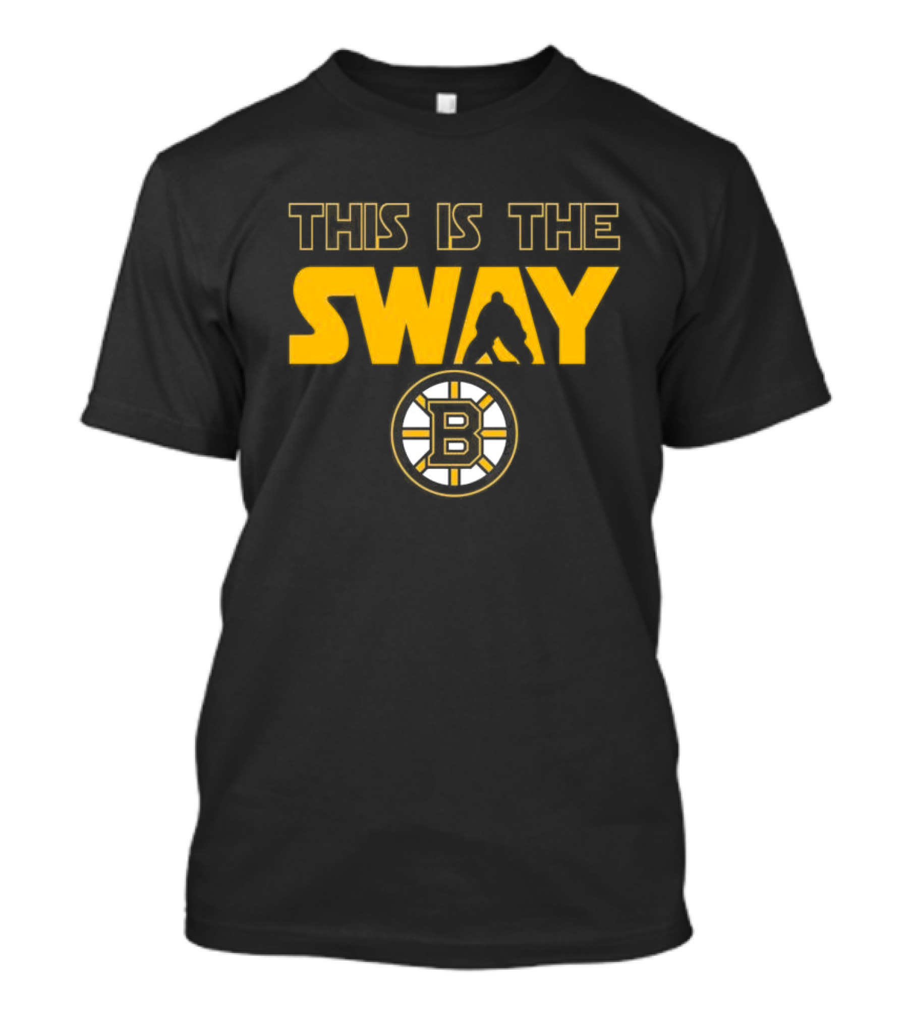 THIS IS THE SWAY BOSTON BRUINS HOCKEY FAN TALBOT BLACK AND GOLD T-Shirt