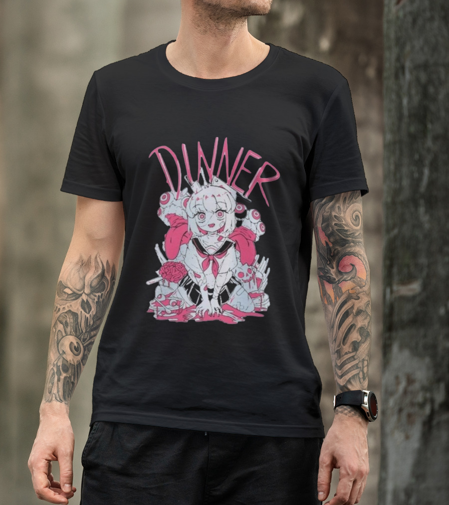 Pastel Anime Dinner With Melon Aesthetic T-Shirt