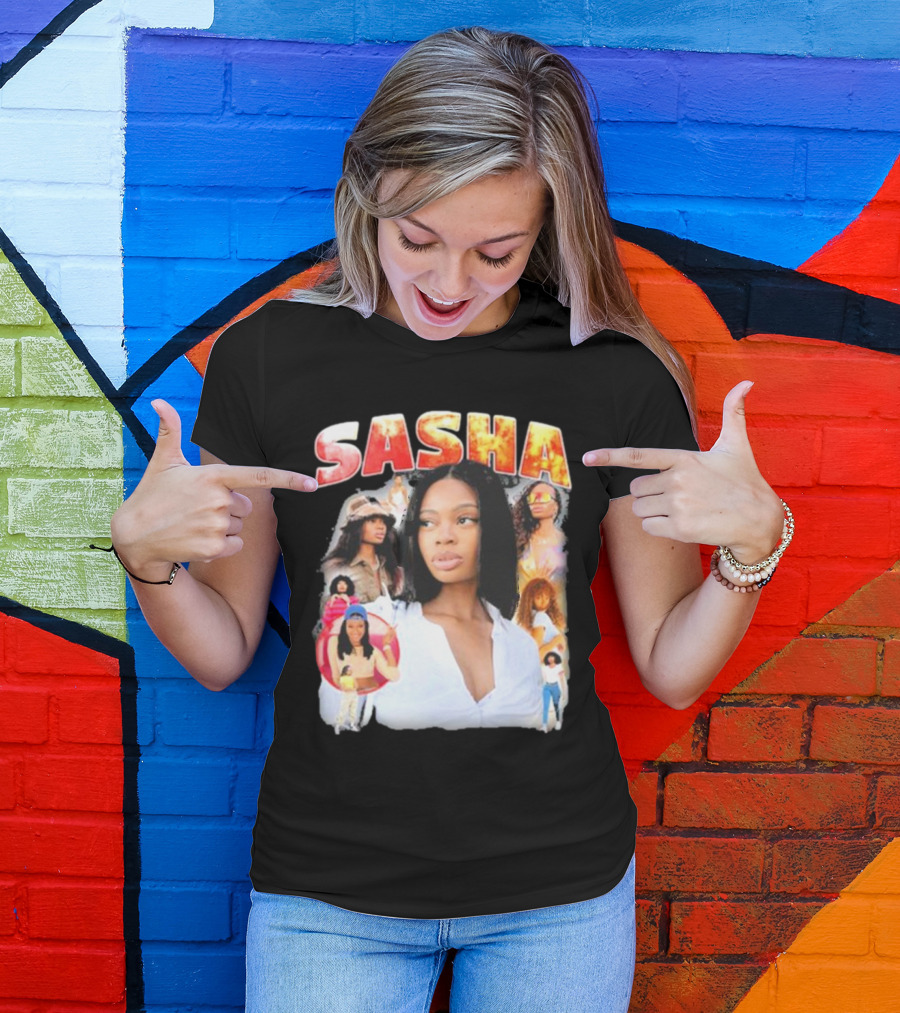 Sasha Iconic Collage Featuring Diverse Fashion Styles T-Shirt