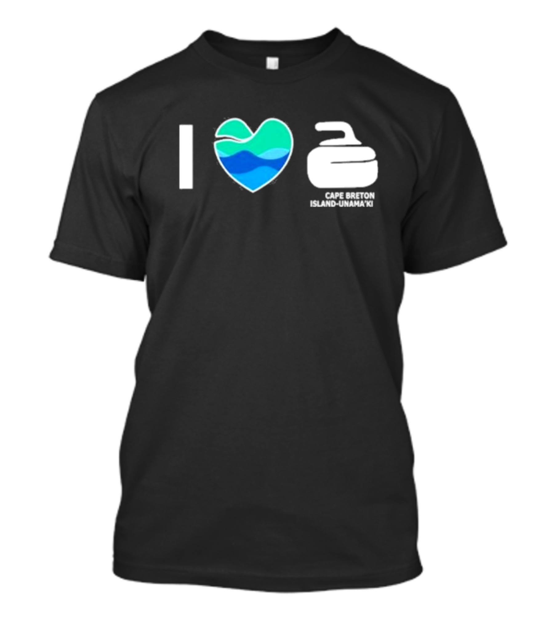 I Heart Curling Cape Breton Island-Unama’ki T-Shirt