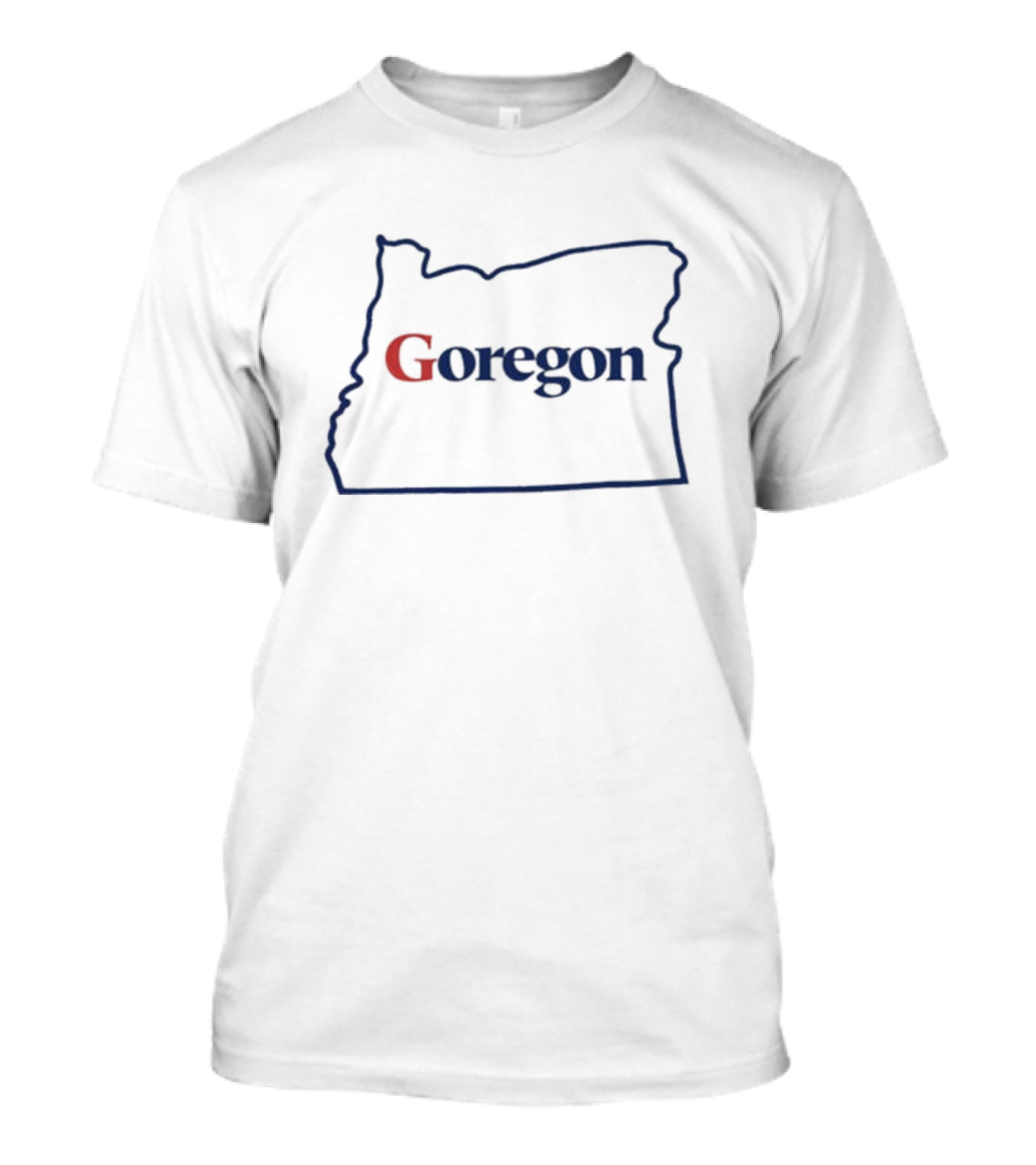 J Miles Coleman Goregon Outline Map T-Shirt
