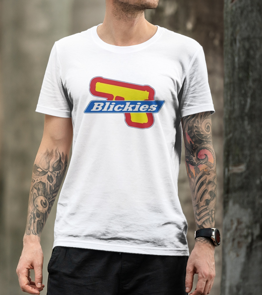 Blickies Gun Icon Logo 10Cellphones T-Shirt