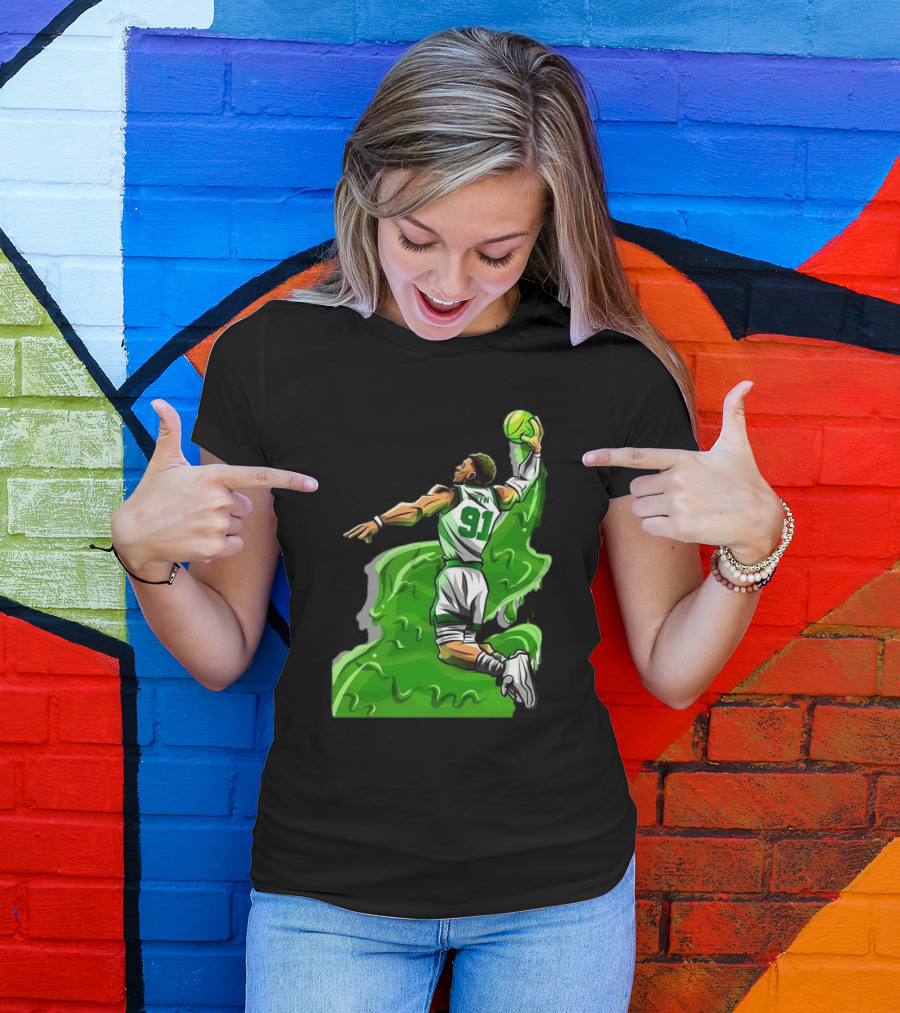 Blake Griffin Boston Celtics Number 91 Dunking Basketball T-Shirt
