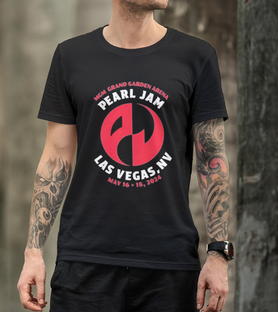 MGM Grand Garden Arena Pearl Jam Las Vegas NV May 16-18 T-Shirt