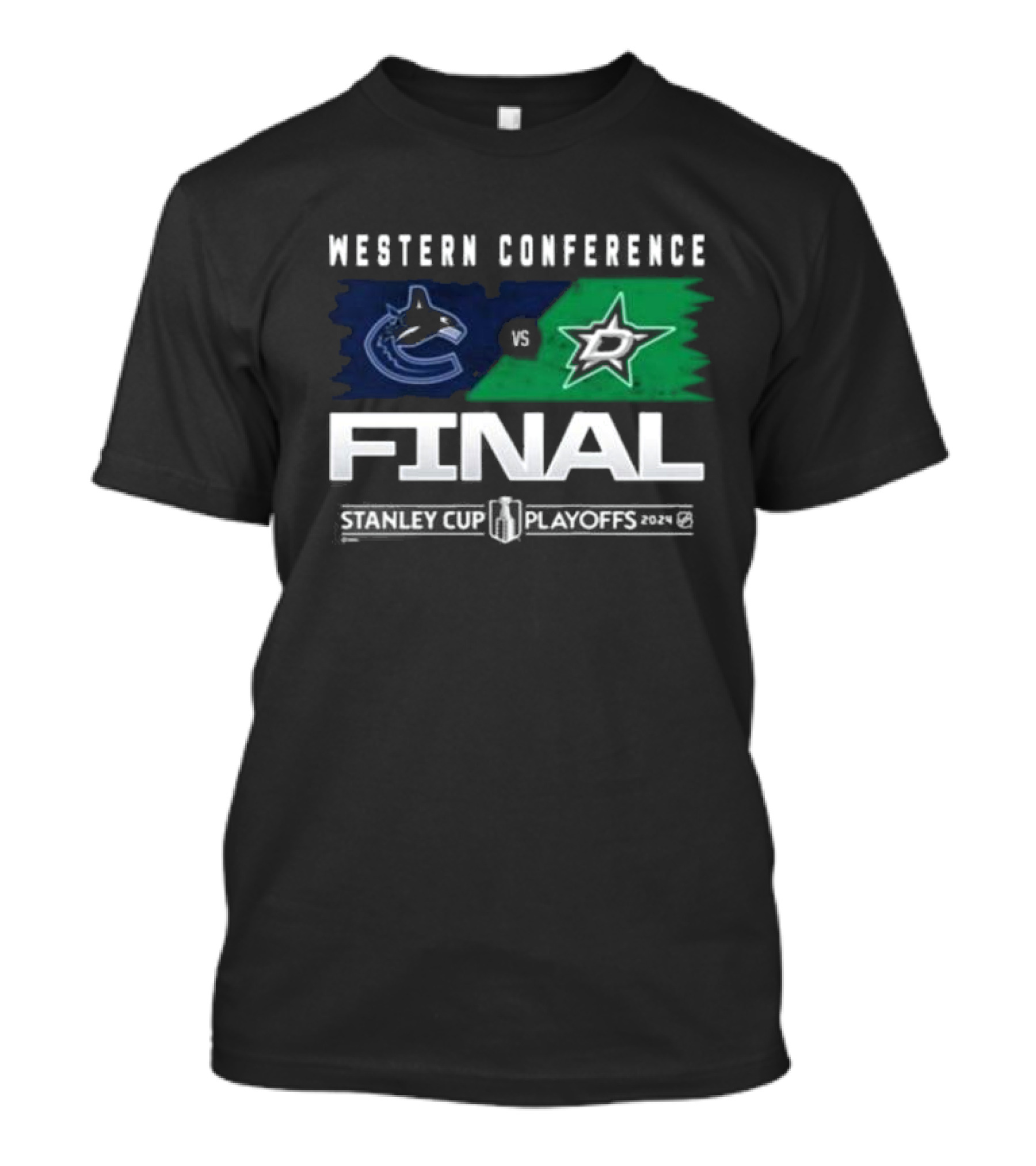 Western Conference Final Dallas Stars Vs Vancouver Canucks Stanley Cup Playoffs T-Shirt
