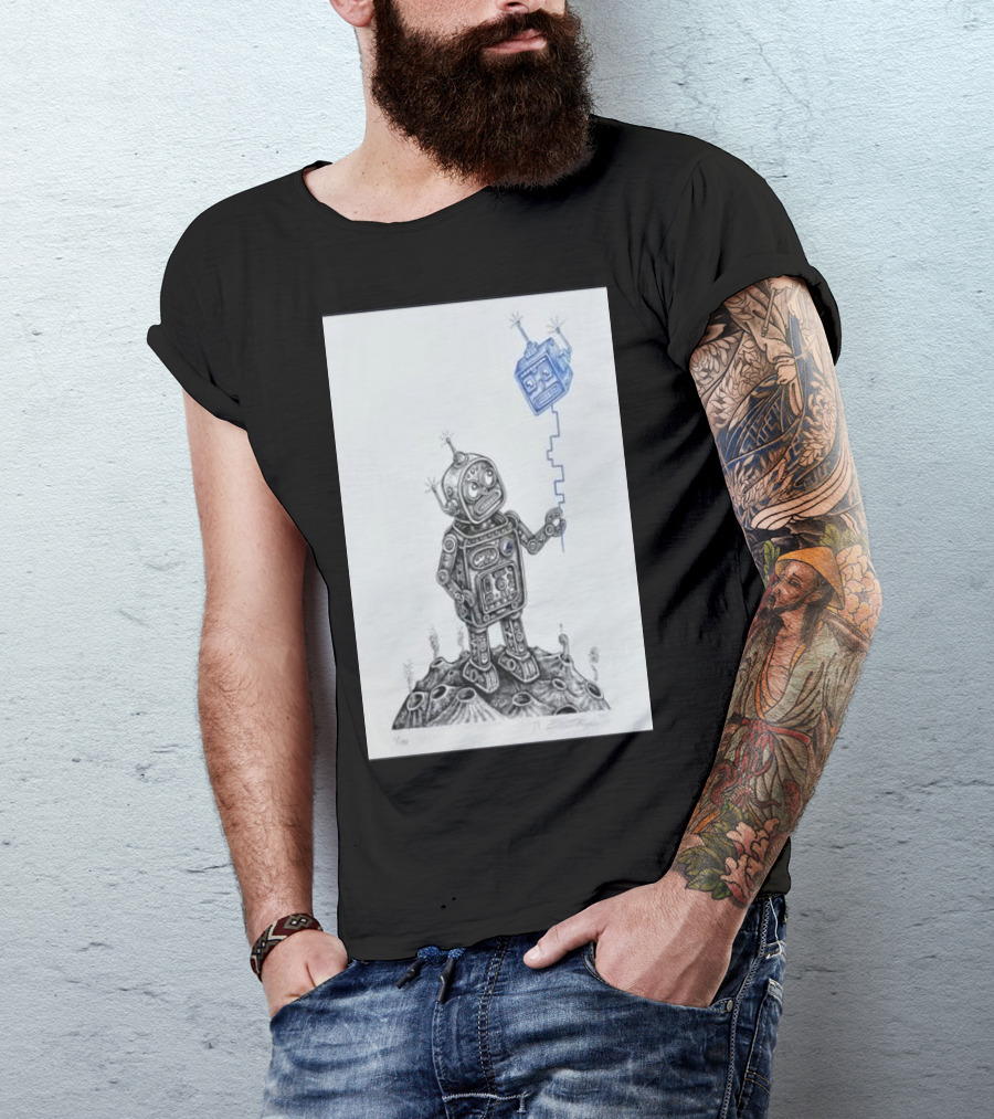 Gabba Gallery Emek Robot Balloon Friend 24 T-Shirt